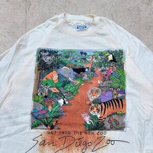 Vintage 90's San Diego Zoo single stitch graphic nature t-shirt